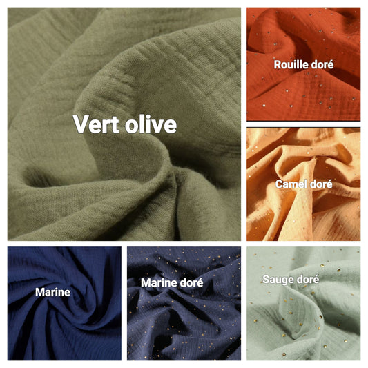 Chèche double gaze XXL