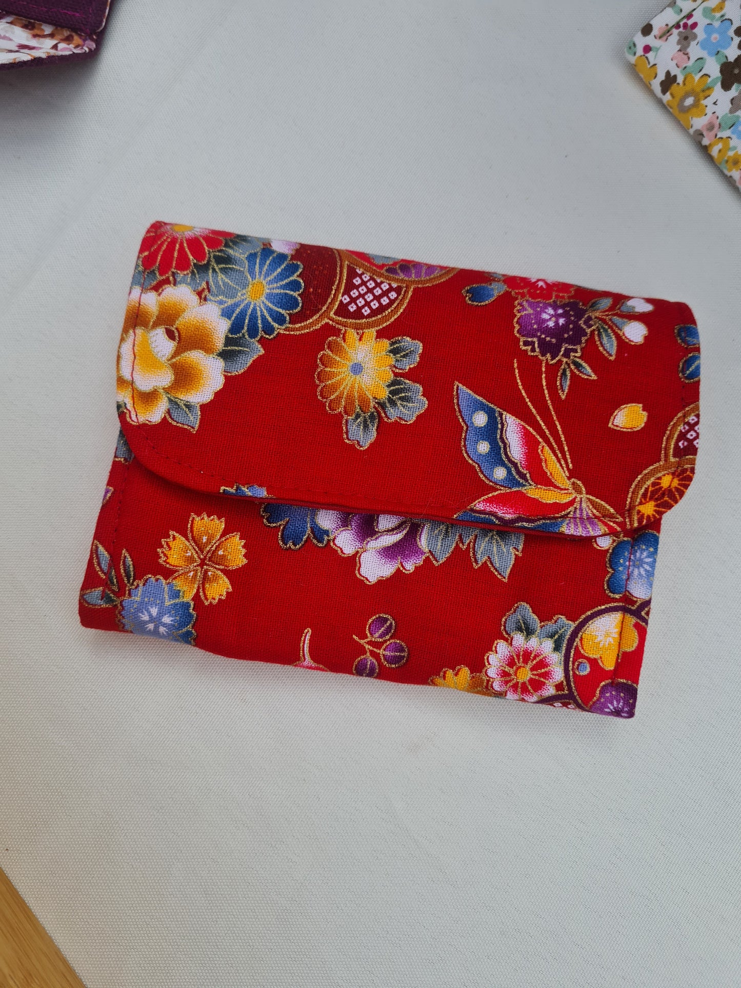 Porte monnaie/cartes tissus